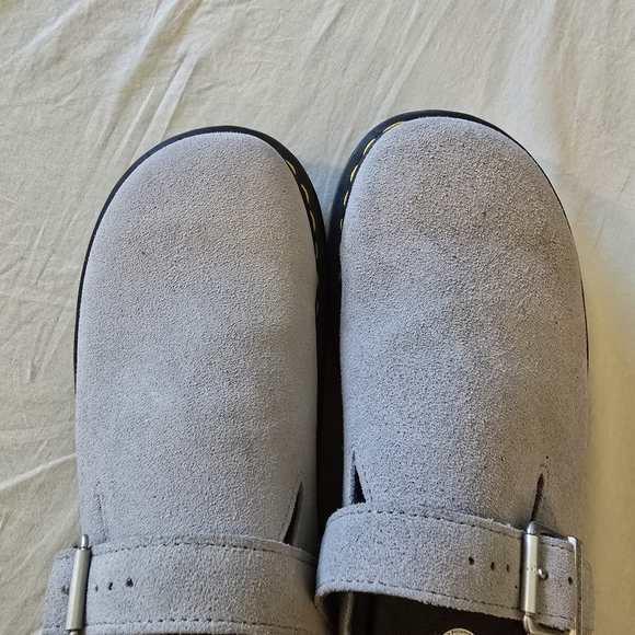 DR.MARTENS Zebzag Mule Gray Slip On Slides Leather - Picture 8 of 8